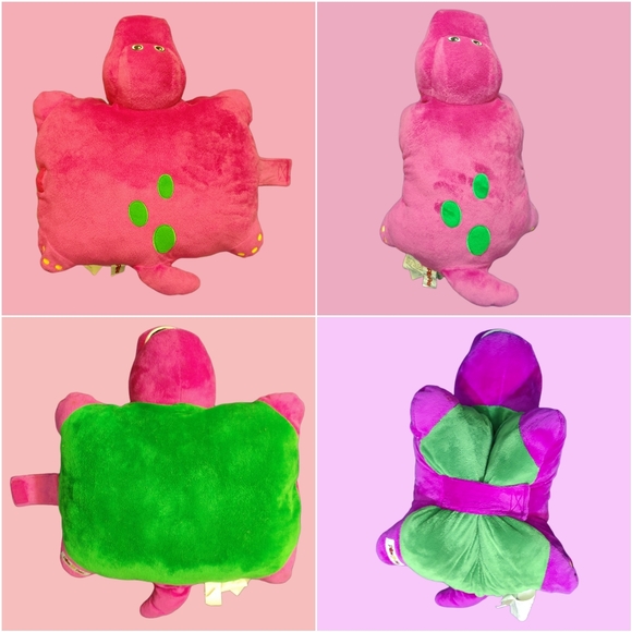PILLOW PETS 2011 Barney The Dinosaur Plushie - Picture 4 of 6